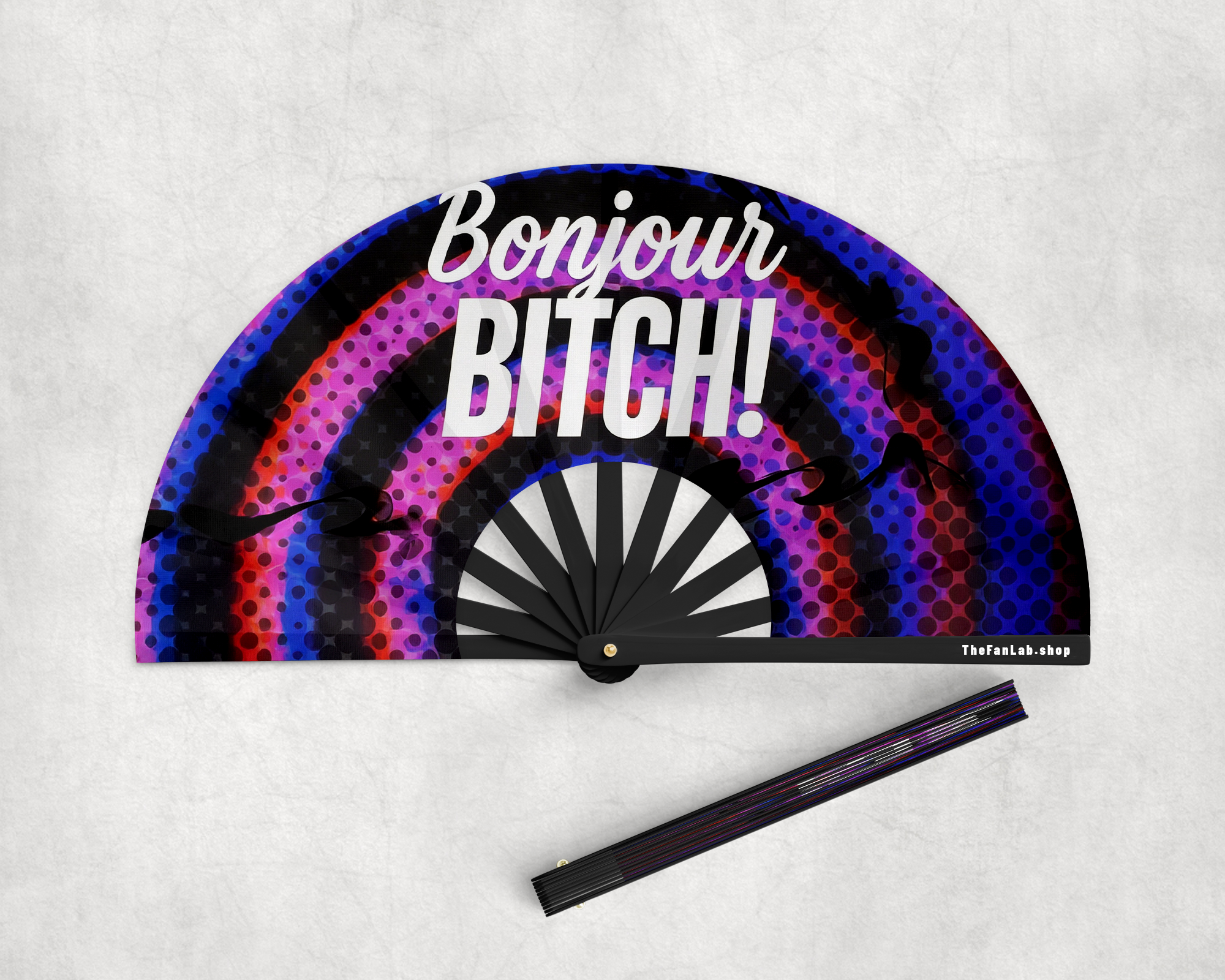 BONJOUR BITCH! HAND FAN